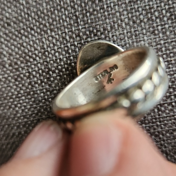 Stunning Vintage Native American Navajo Spiderweb Turquoise Ring 💍 🕷 - Picture 7 of 15